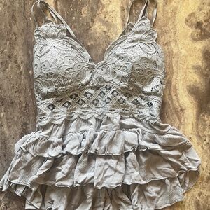 Anemone Silver Lace Accent Blouse